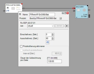 FunktionaleEinbindung des PIR in myHomeControl